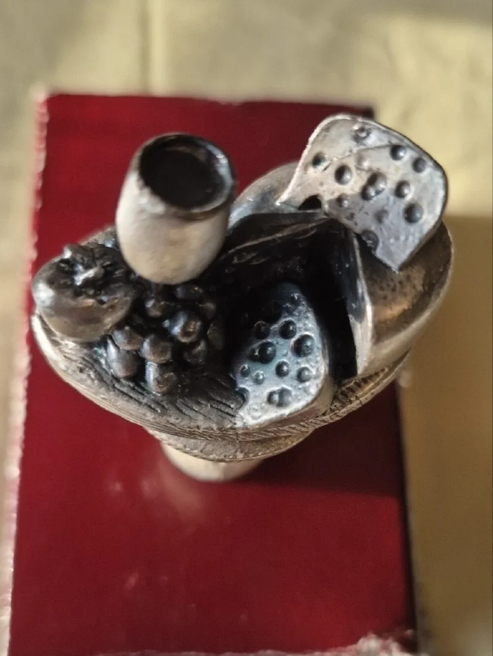 Wine Bottle Stopper - Silver Finish
